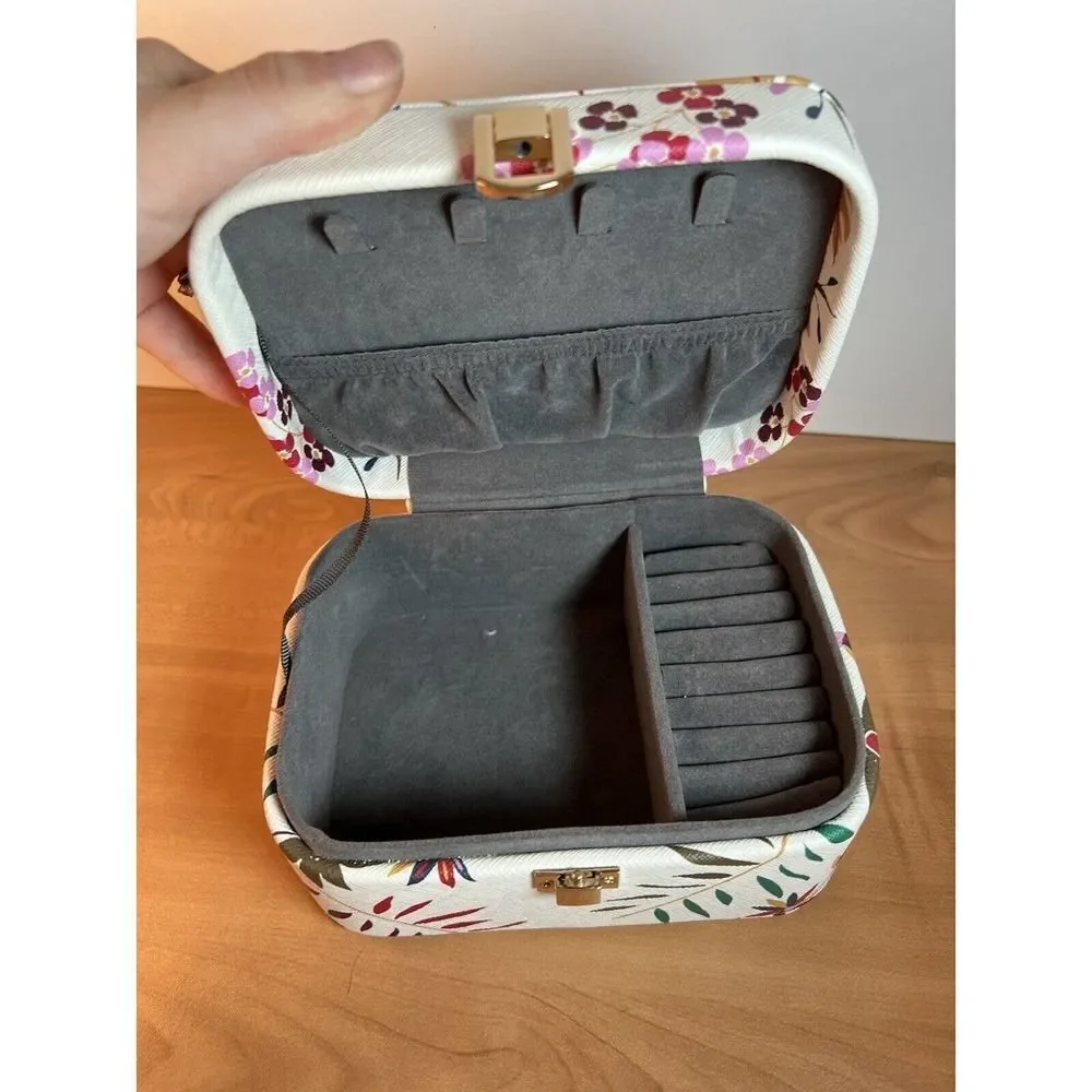 Floral Jewelry Box 6x4x2.5” Unbranded